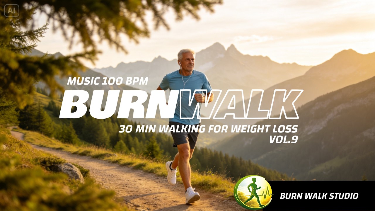 FAT BURNING WALKING MUSIC 110 BPM | 30 MIN WALKING FOR WEIGHT LOSS | VOL 9