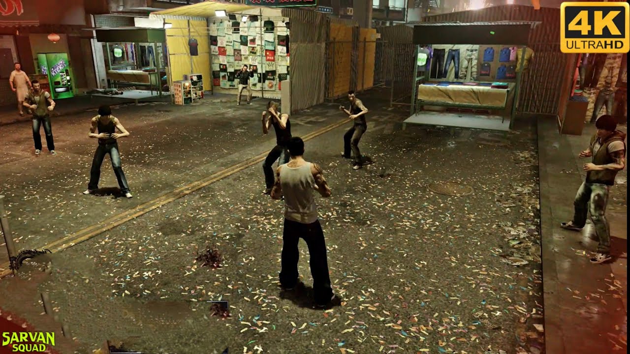 Wei Shen Takes Down 10 Men Easily | Sleeping Dogs: Definitive Edition