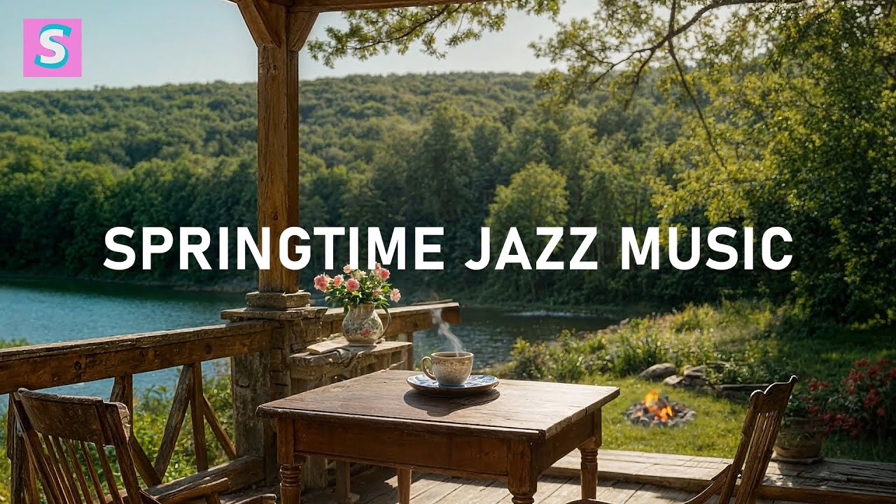 Springtime Jazz Bliss | Cozy Ambience 🌸 Relaxing Jazz Instrumental for Work & Study