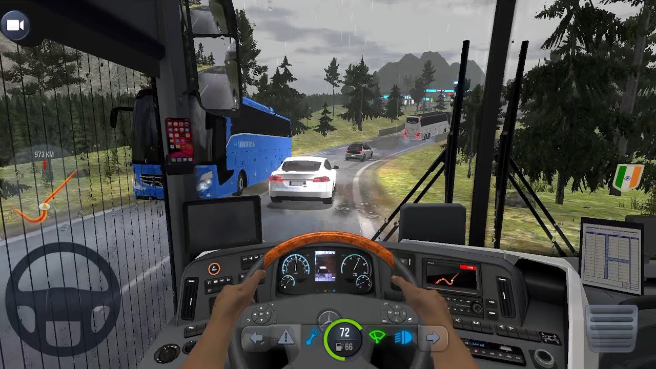 Bus simulator : ultimate || Driving in mountain 🏔️ 🌄 🛣️ luxurious experience || Drive with Crazy 