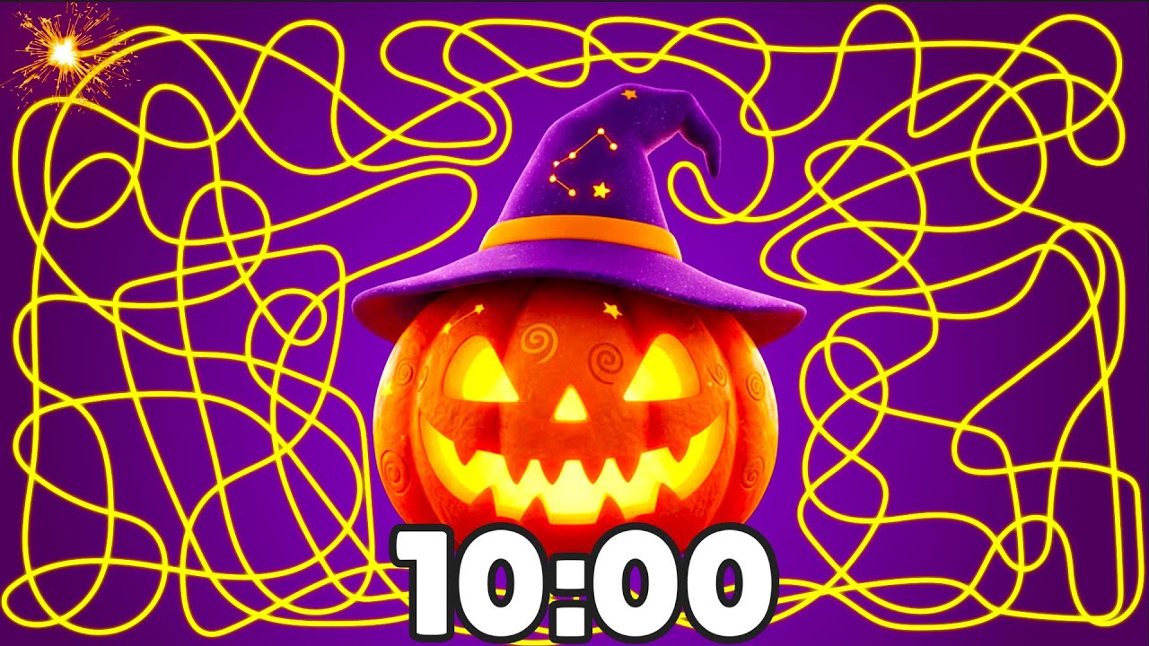 10 Minute [HALLOWEEN] Pumpkin Timer 🎃💥 | Spooky Music Countdown