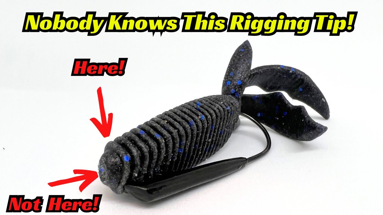 Very Few Anglers Know This Soft Plastic Rigging Tip! It Saves Money And locks Baits In Place Longer!