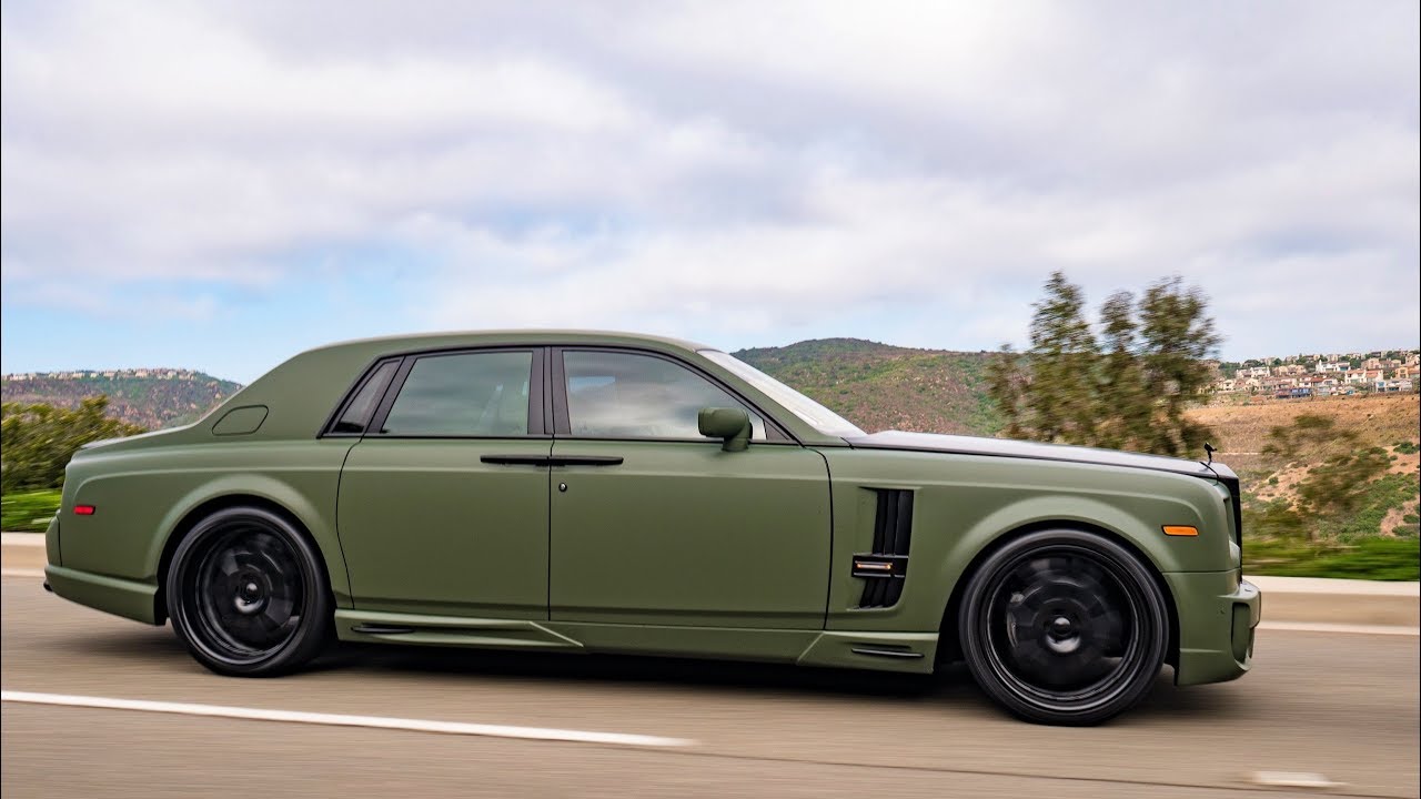 Modified Rolls Royce Phantom with $40k Wald Bodykit!