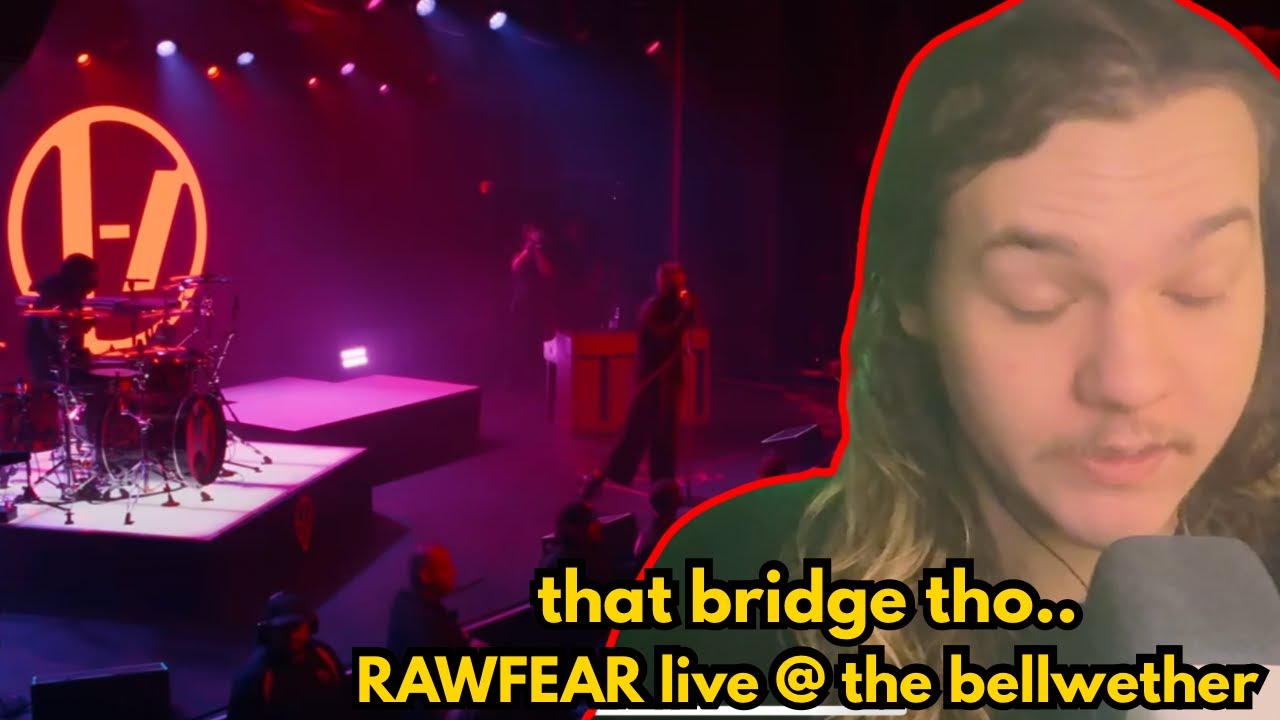 that bridge gave me chills.. |drummer reacts to twenty one pilots 'RAWFEAR' LIVE @ the bellwether |