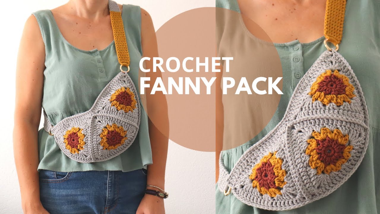 How To Crochet A Fanny Pack Bag / Easy Tutorial