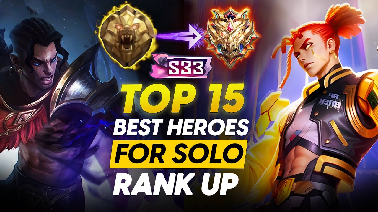 TOP 15 BEST HEROES TO SOLO RANK UP TO MYTHICAL IMMORTAL FASTER THIS SEASON | S33 BUTTERFLY SHADOW
