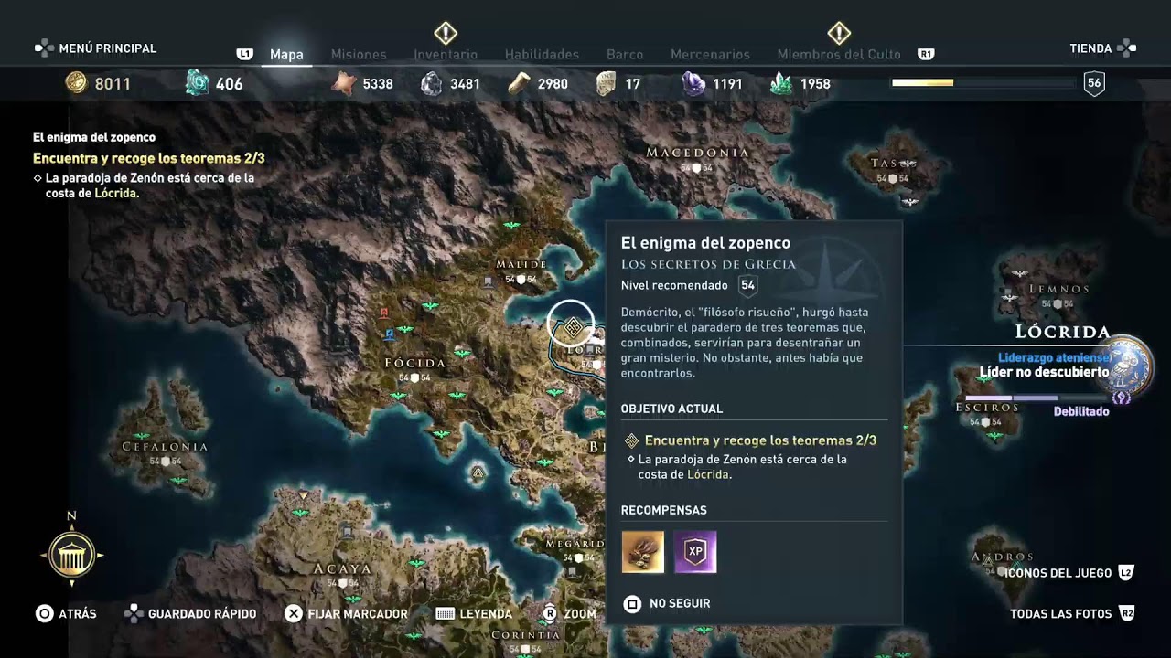 Assassin's Creed Odyssey todo el juego caminando directo 37