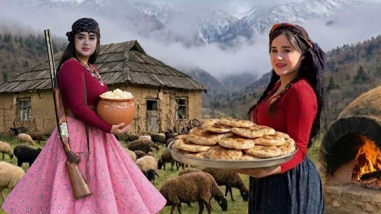 The Daily Battle of Mountain Nomads | The Amazing Daily Life of Rural Girls in the Highlands