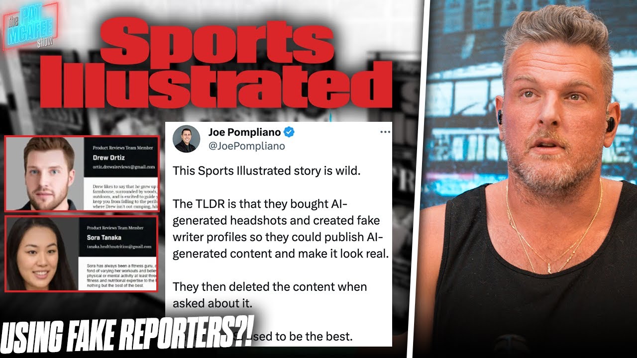 Sports Illustrated Caught Using Fake AI Authors To Write Fake Stories Instead Of Paying Writers?!