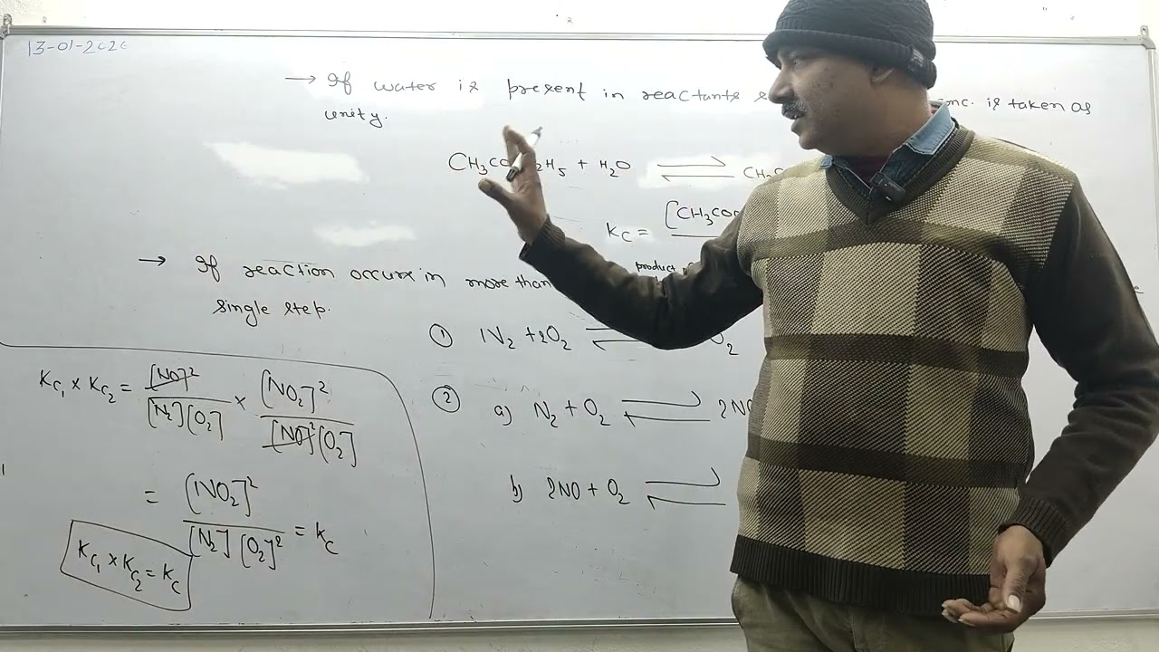 Class 11th | Chemical Equilibrium | calculation of Kp and Kc | L - 2 | 13 - 01 -2026