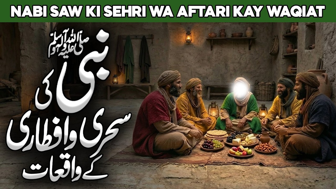 Muhammad SAW Ki Sehri O Iftari | Huzoor Ka Ramzan | Sehri Ki Dua | Iftar Ki Dua | Al Habib Islamic