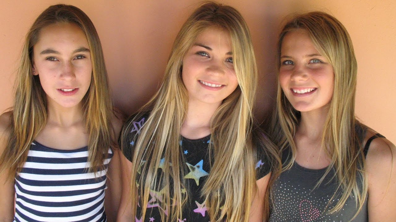 Three beautiful young blond model friends cutting their long hair short together #haircutforlonghair