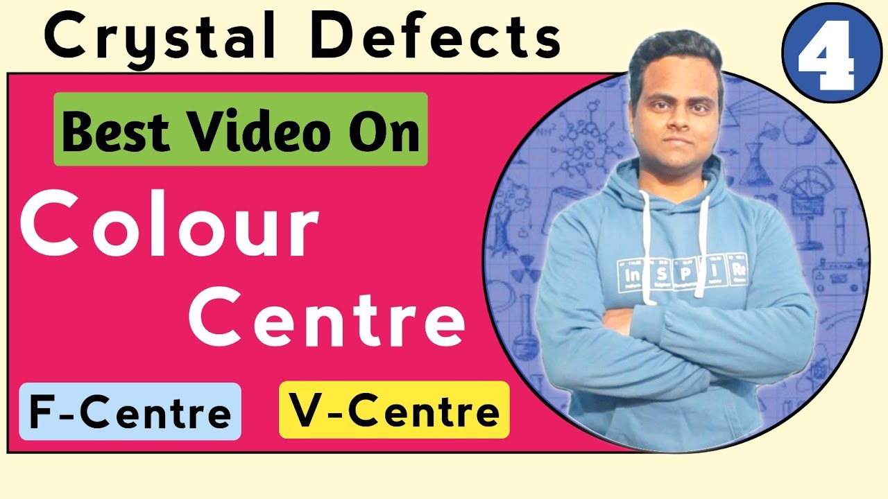 Colour Centre In Crystal | Types Of Colour Centre | F Centre & V Centre | Crystal Defect