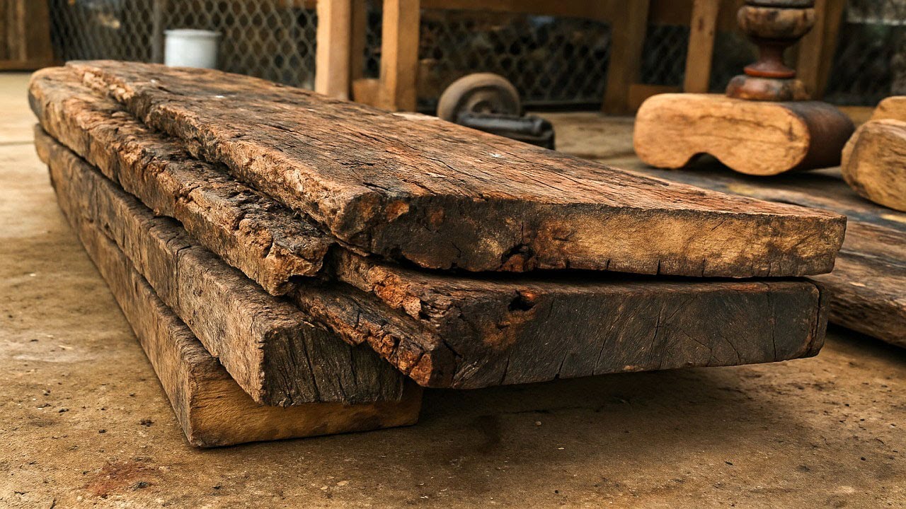 What Will You Do with Old, Sturdy Wood? Watch This Young Carpenter Create Unique Furniture!