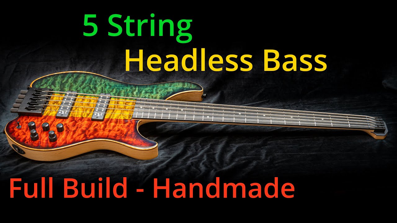 Headless Bass Guitar COMPLETE BUILD - 5 String