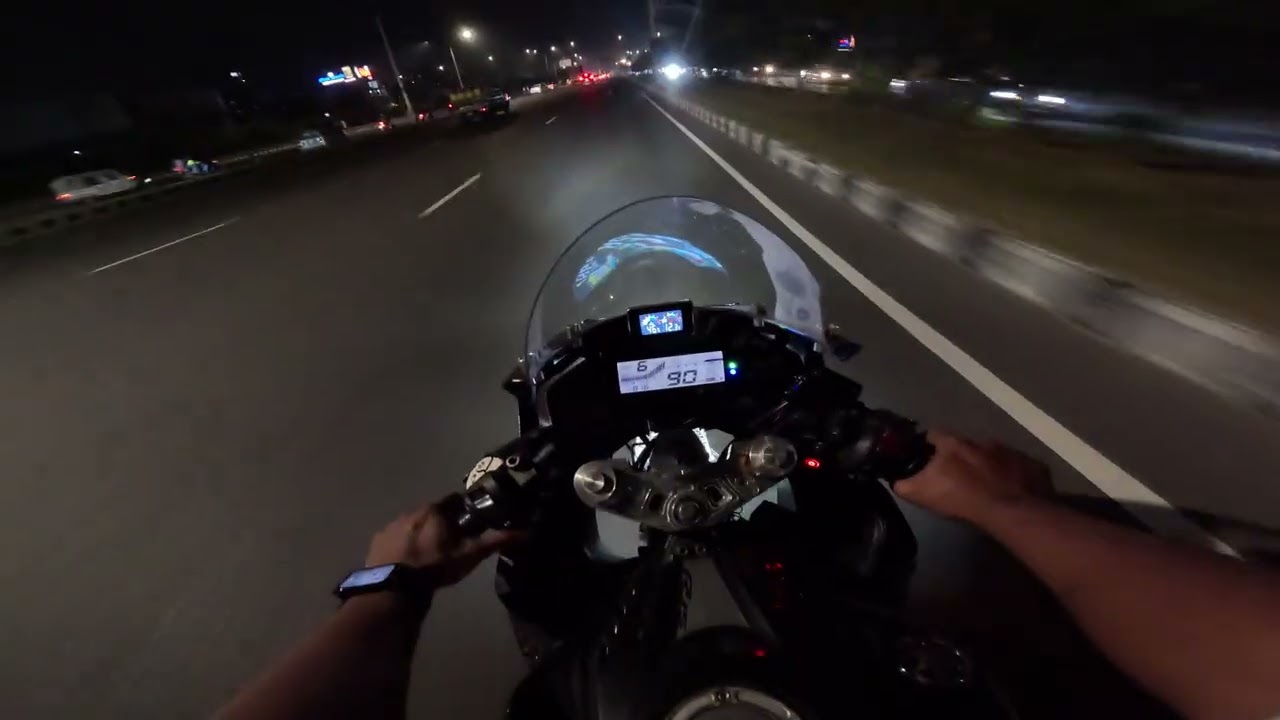 R15 v3 Indonesian top speed 159+ raw video💥🔥🚀