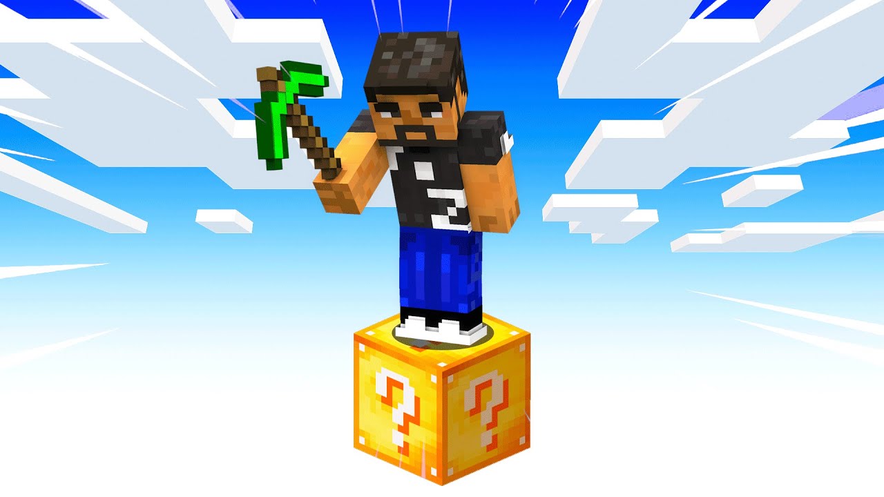 ¡Minecraft PERO es UN SOLO LUCKY BLOCK!😱