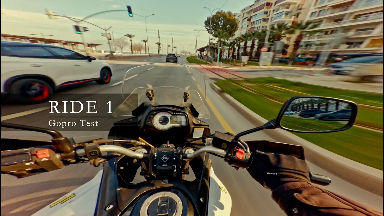 SUZUKI VSTROM DL650 - SAHİL BULVARI İZMİR GÖZTEPE ALSANCAK - 4K