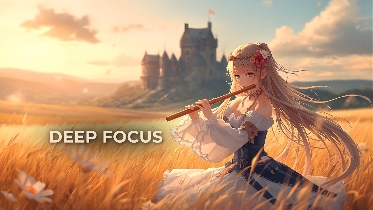 Celtic Music - Golden Fields & Castle Flute | Relaxing Fantasy Music for Focus & Study