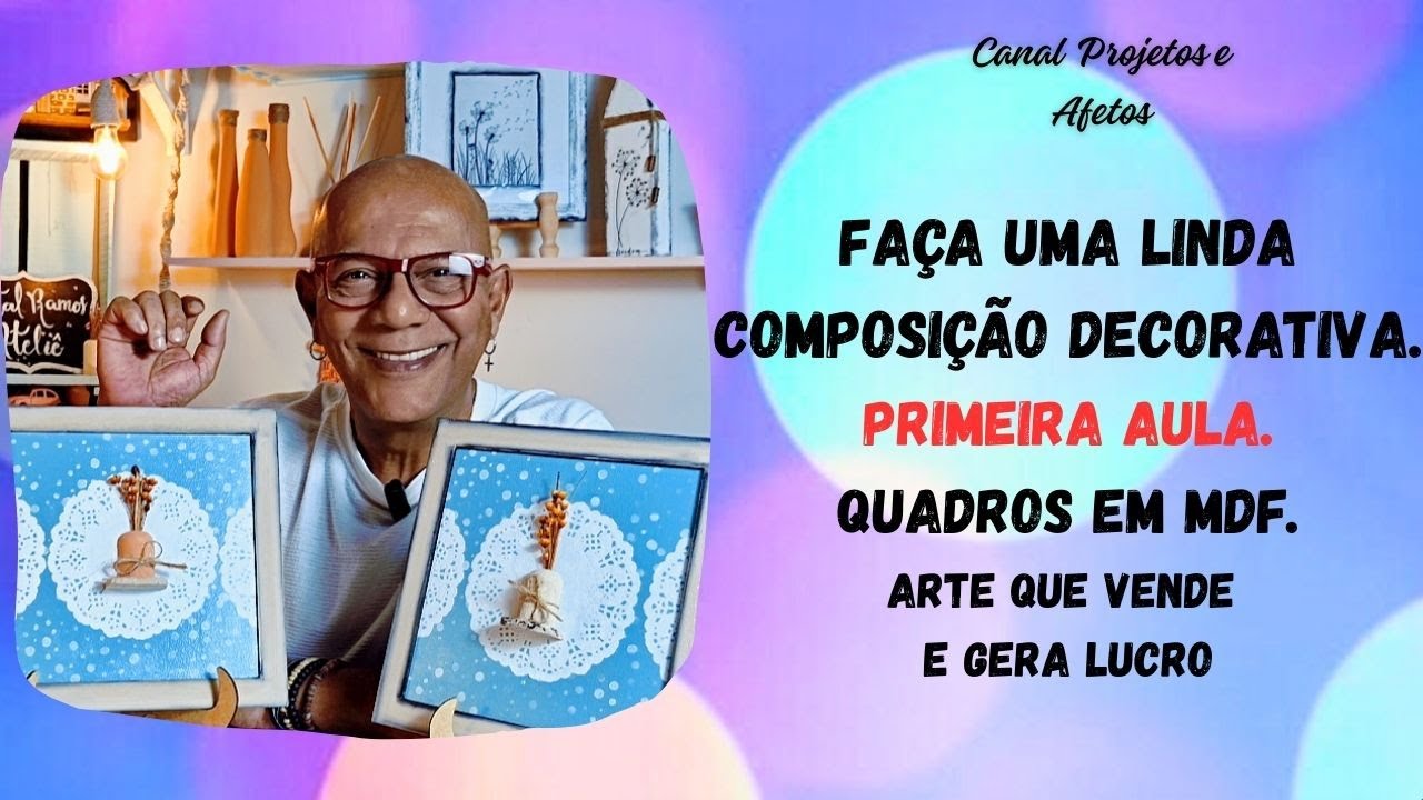 Transforme MDF em Quadros Decorativos Incríveis! -  Aula 1
