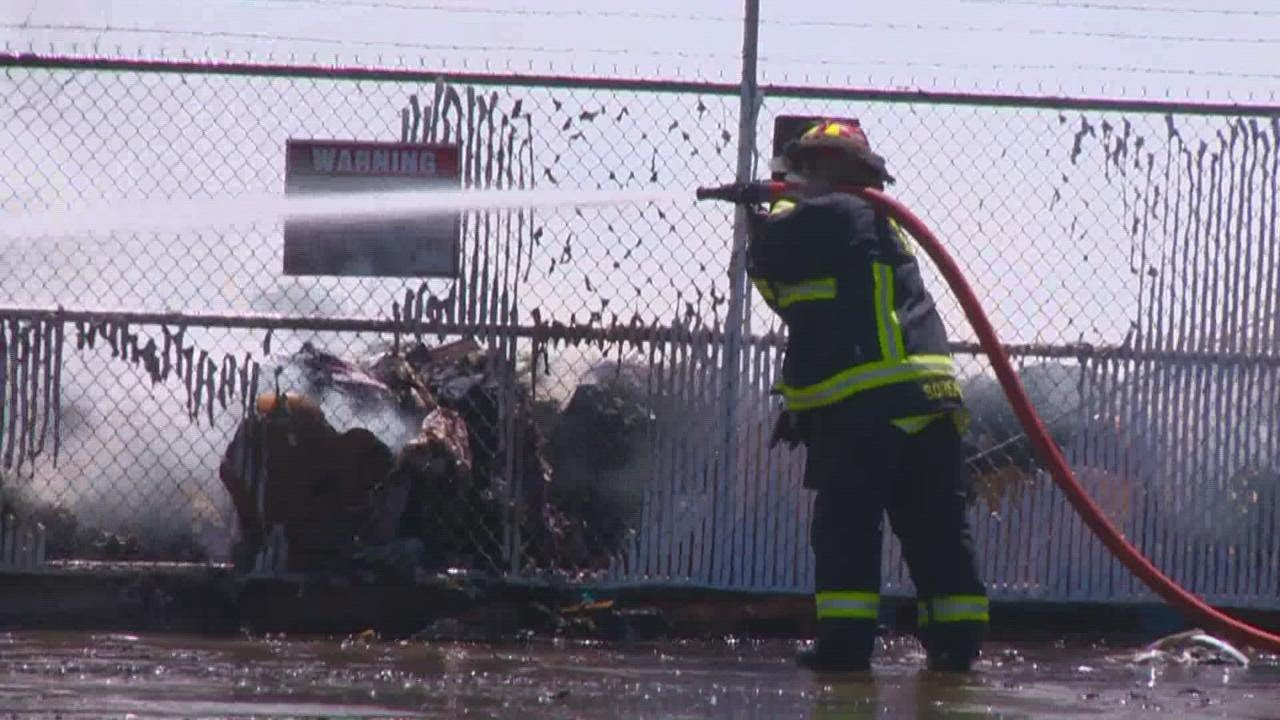 Large fire at Idaho Youth Ranch outlet yard on Boise Bench