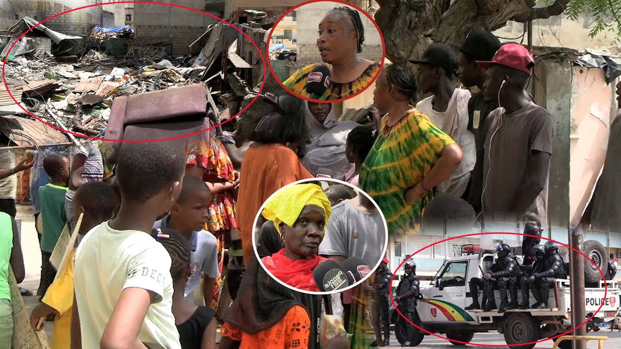 Lou triste, cette famille expulsée dans la rue à Grand Dakar, émouvant  réaction de leurs voisins