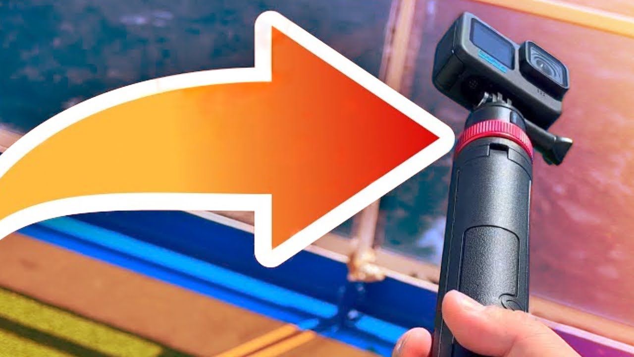 Tripod/Extension Pole with Quick Release ALL IN ONE for Action Cameras