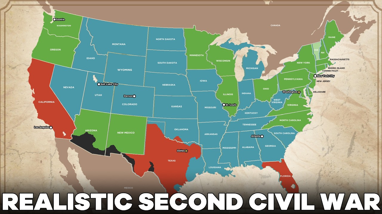 Realistic US Civil War Scenario (2026)