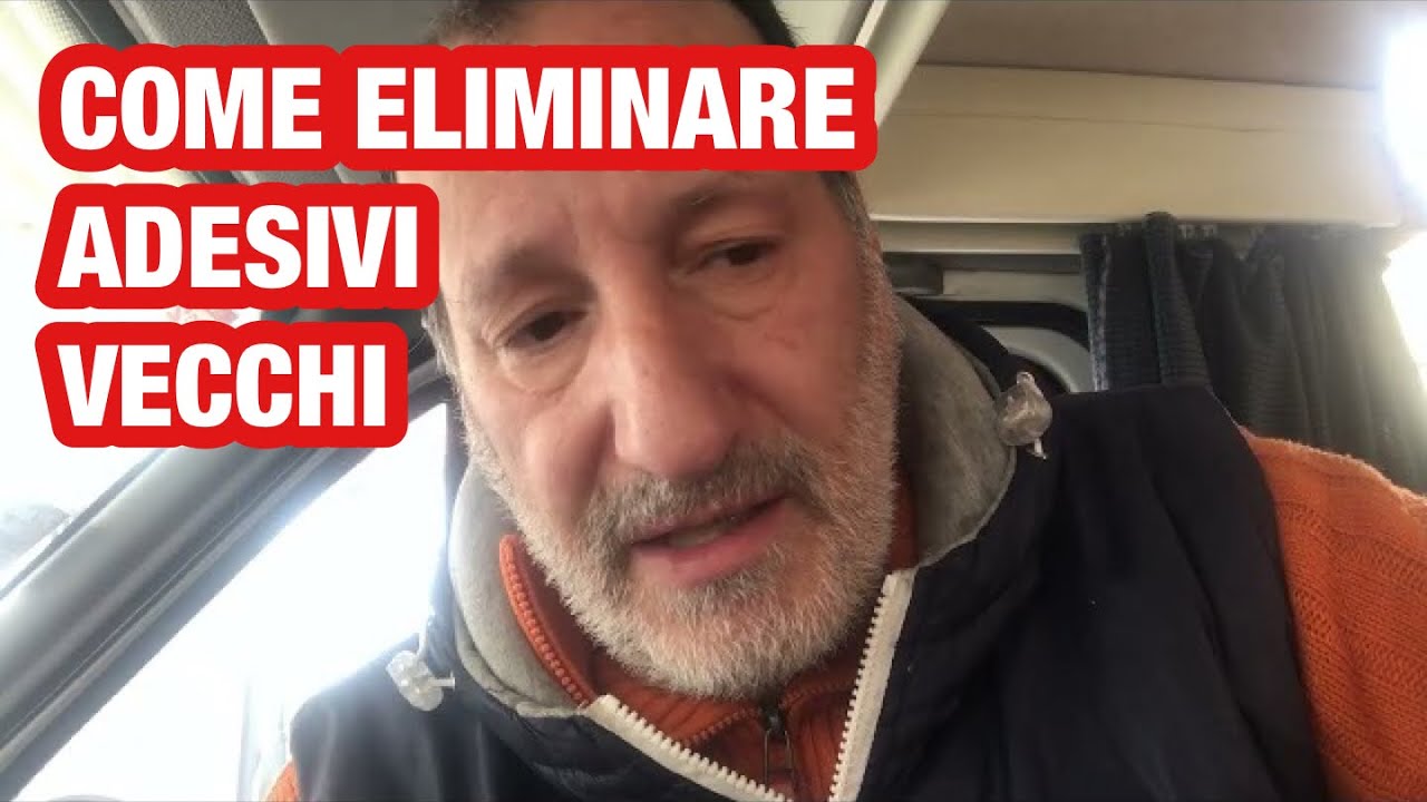 ELIMINARE ADESIVI VECCHI SUL PARABREZZA