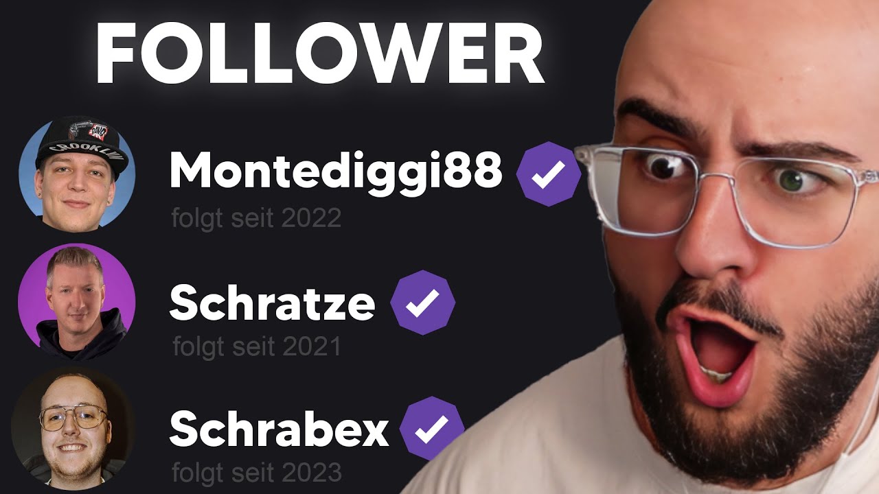 WELCHE BEKANNTEN PERSONEN FOLGEN MIR AUF TWITCH?!?✂👌