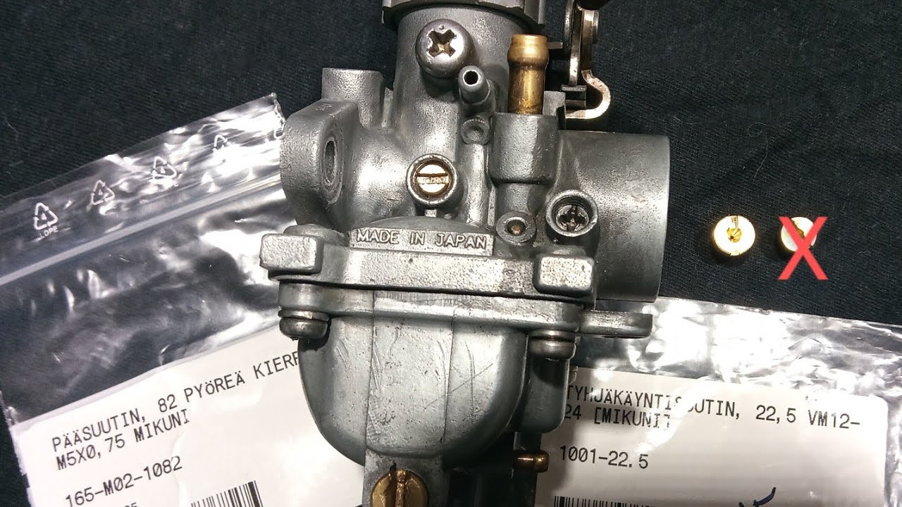 Suzuki PV - Mikuni VM14SH (suuttimet)