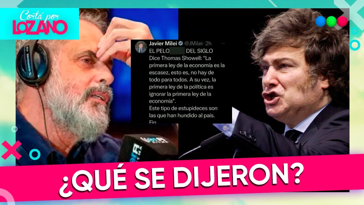 El fuerte cruce entre Javier Milei y Jorge Rial: insultos y chicanas en redes | #CortaPorLozano
