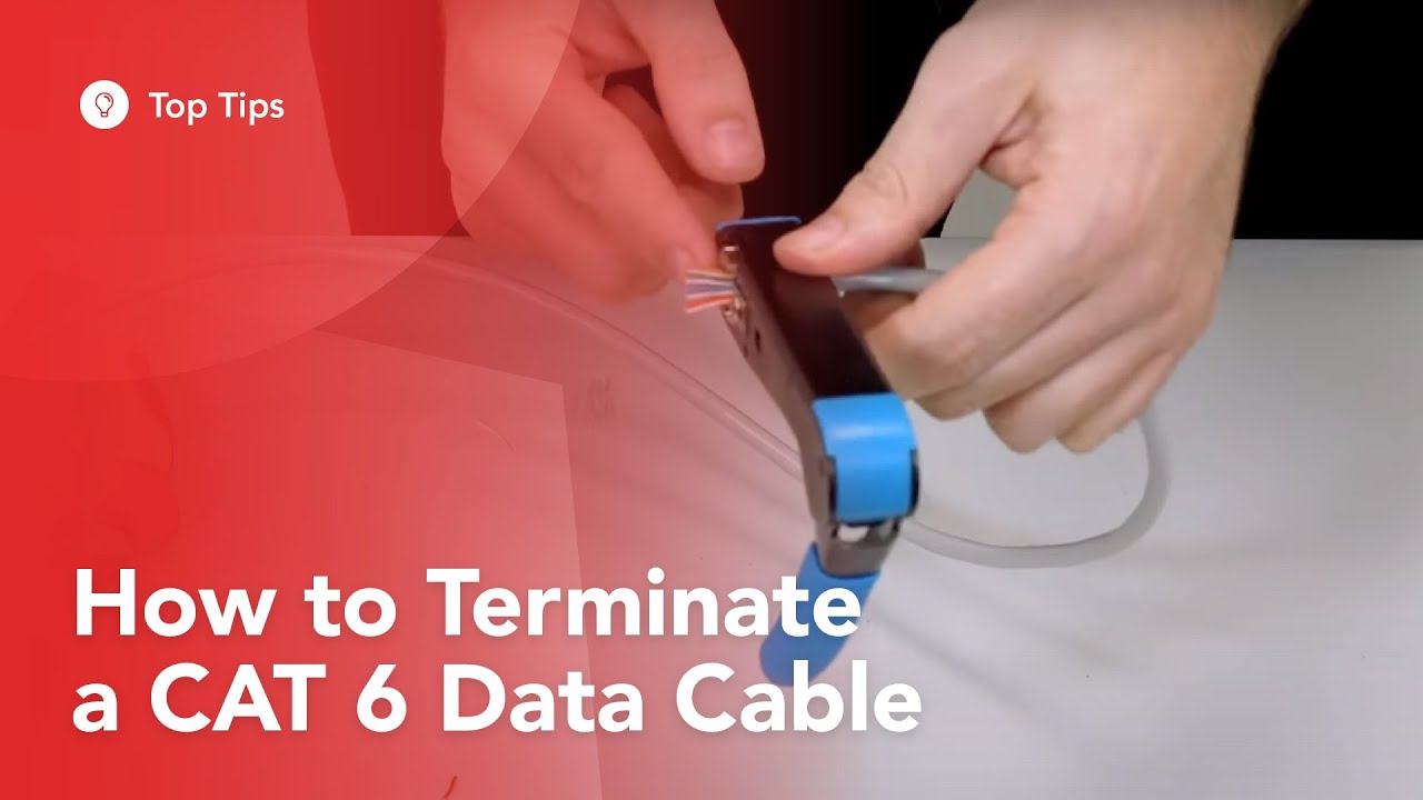 How to Terminate a CAT 6 Data Cable