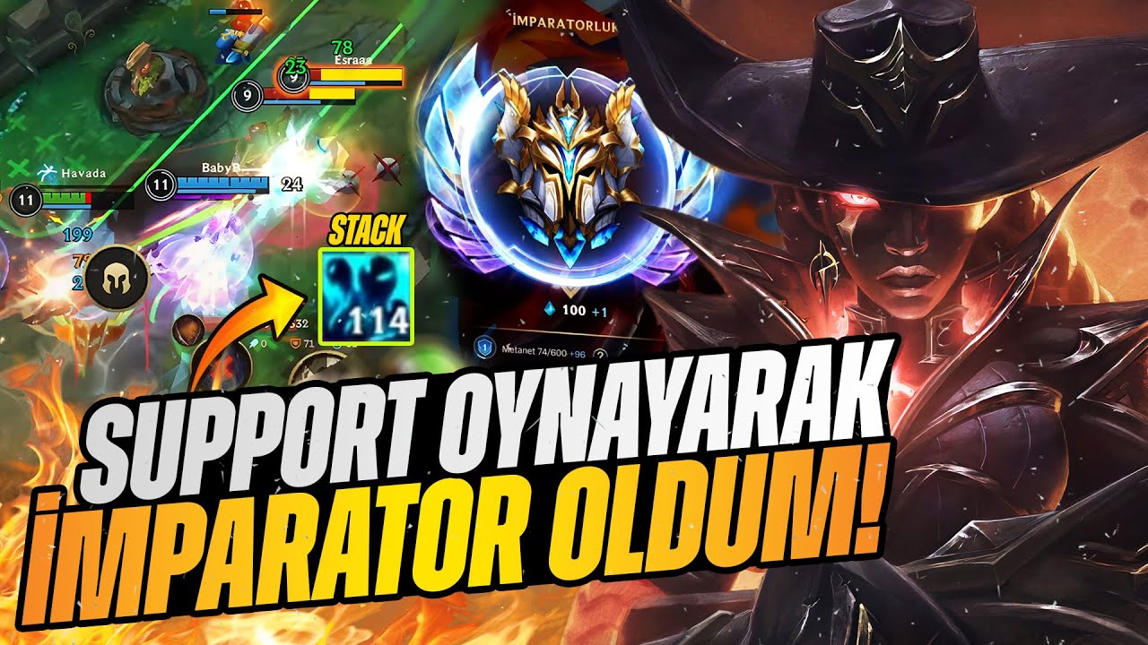 İmparator Olacakken Support Senna Oynadım! (İNANILMAZ GÜÇLÜ) - Wild Rift