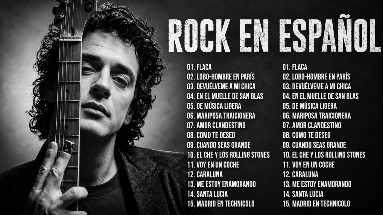 Lo Mejor Del Rock En Espa&ntilde;ol De Los 80 y 90 - Mana, Hombres G, Soda Est&eacute;reo, Enanitos Verdes, Rio