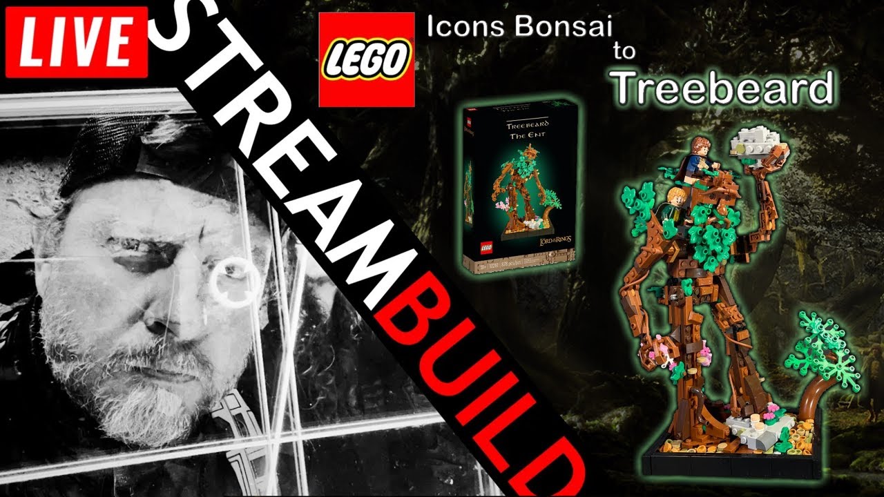 🔴 Building LEGO Lord of the Rings Treebeard Bonsai Tree (10281) Alt Build Live!