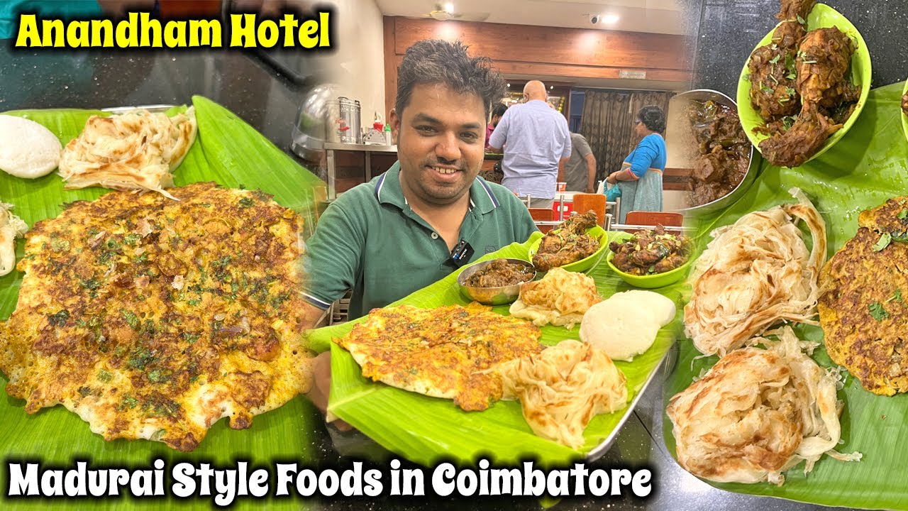 Best Mutton Chukka, Kari Dosai & Bun Parotta - அசத்தலான Non Veg வேட்டை at Anandham Hotel Coimbatore