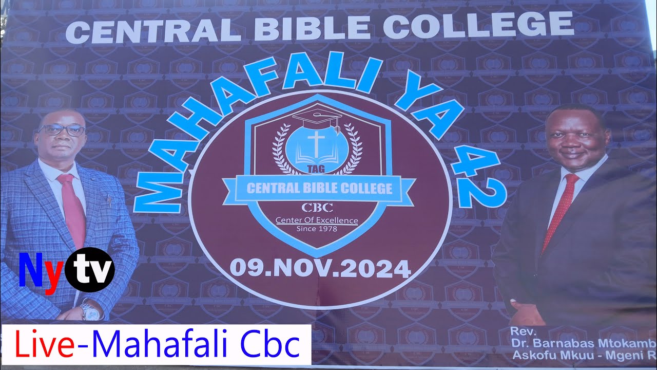 LIVE;MAHAFALI YA 42 YA CENTRAL BIBLE COLLEGE-CBC DODOMA