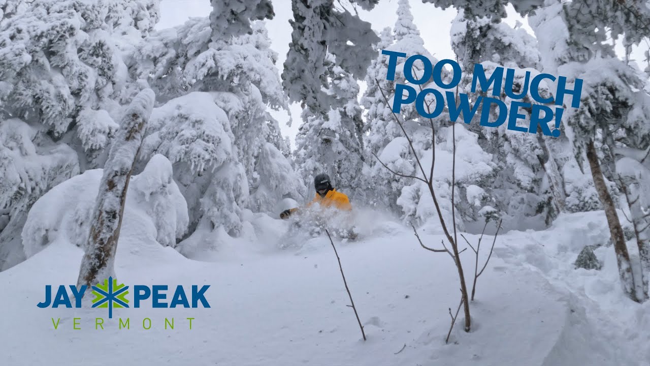 Trees, Chutes & TOO MUCH POWDER at Jay Peak, VT | Justin Cartwright