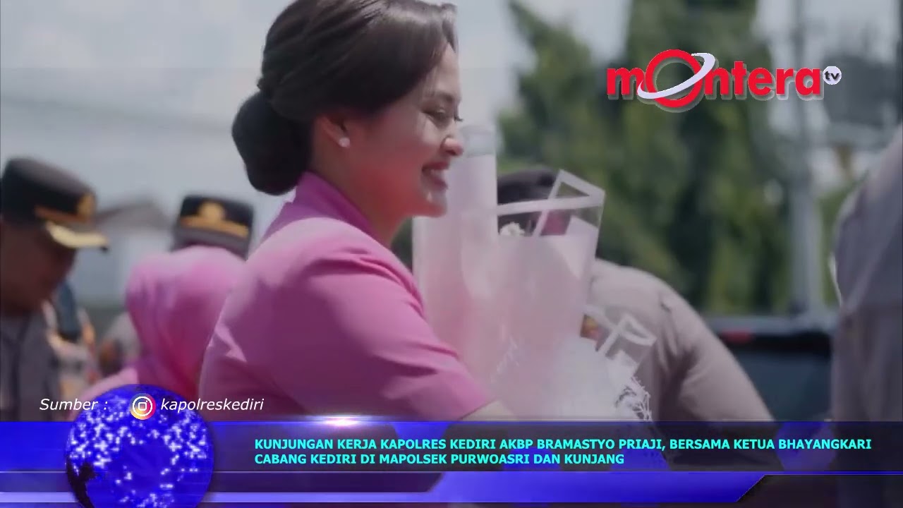 KUNJUNGAN KERJA KAPOLRES KEDIRI AKBP BRAMASTYO PRIAJI, BERSAMA KETUA BHAYANGKARI CABANG KEDIRI DI MA