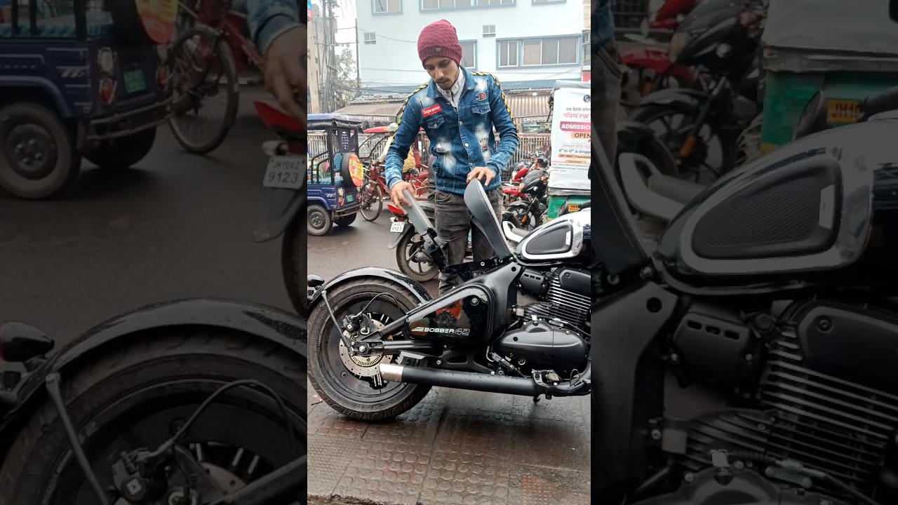 Bobber 42 Double Seat! #jawa #bomber #seat #modified #folding..🚀