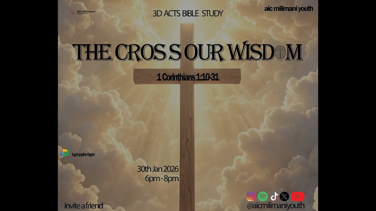 Youth Bible Study | AIC Milimani Nairobi-KE | 30th Jan 2026
