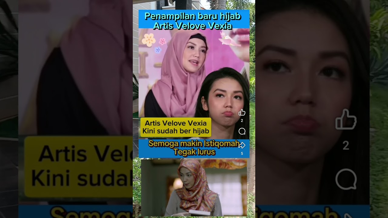 Cantiknya velove vexia ( mantan raffi ahmad) pakai hijab #shorts