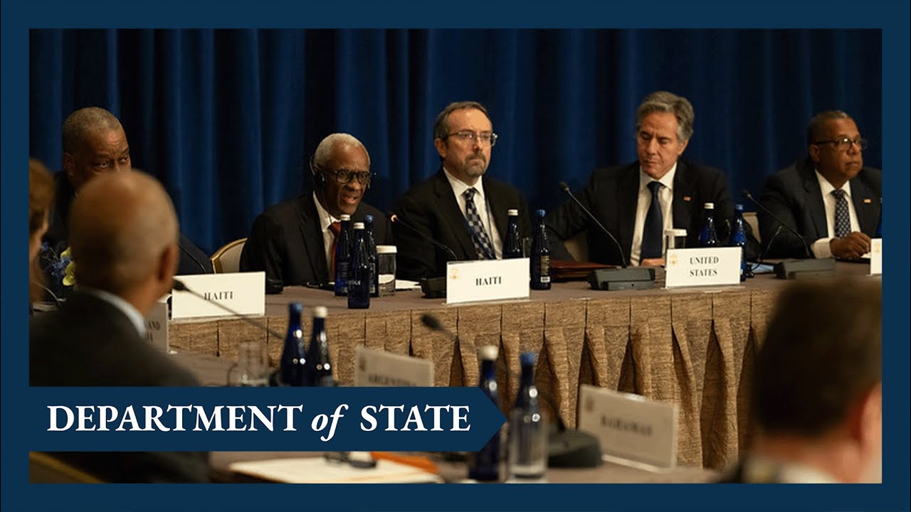 Secretary Blinken hosted a Multilateral Meeting on Building on Progress to Restore Security in Haiti