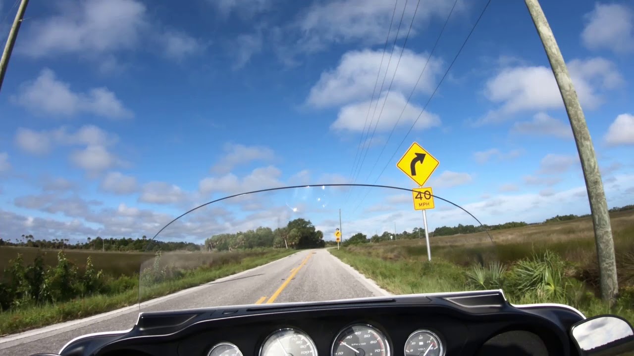 Higher speed turns on a Harley