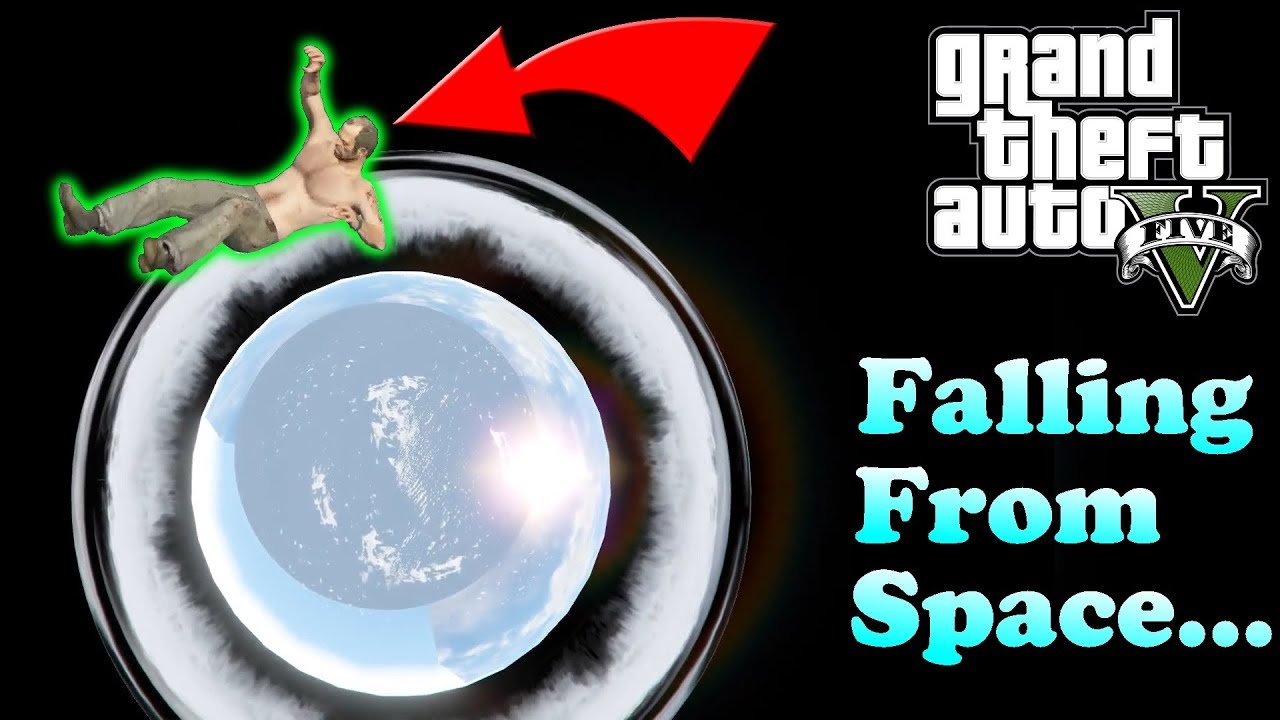 Gta 5 - Can You Survive A Fall From Outer Space If You Land In Water? | GTA 5 Highest Fall