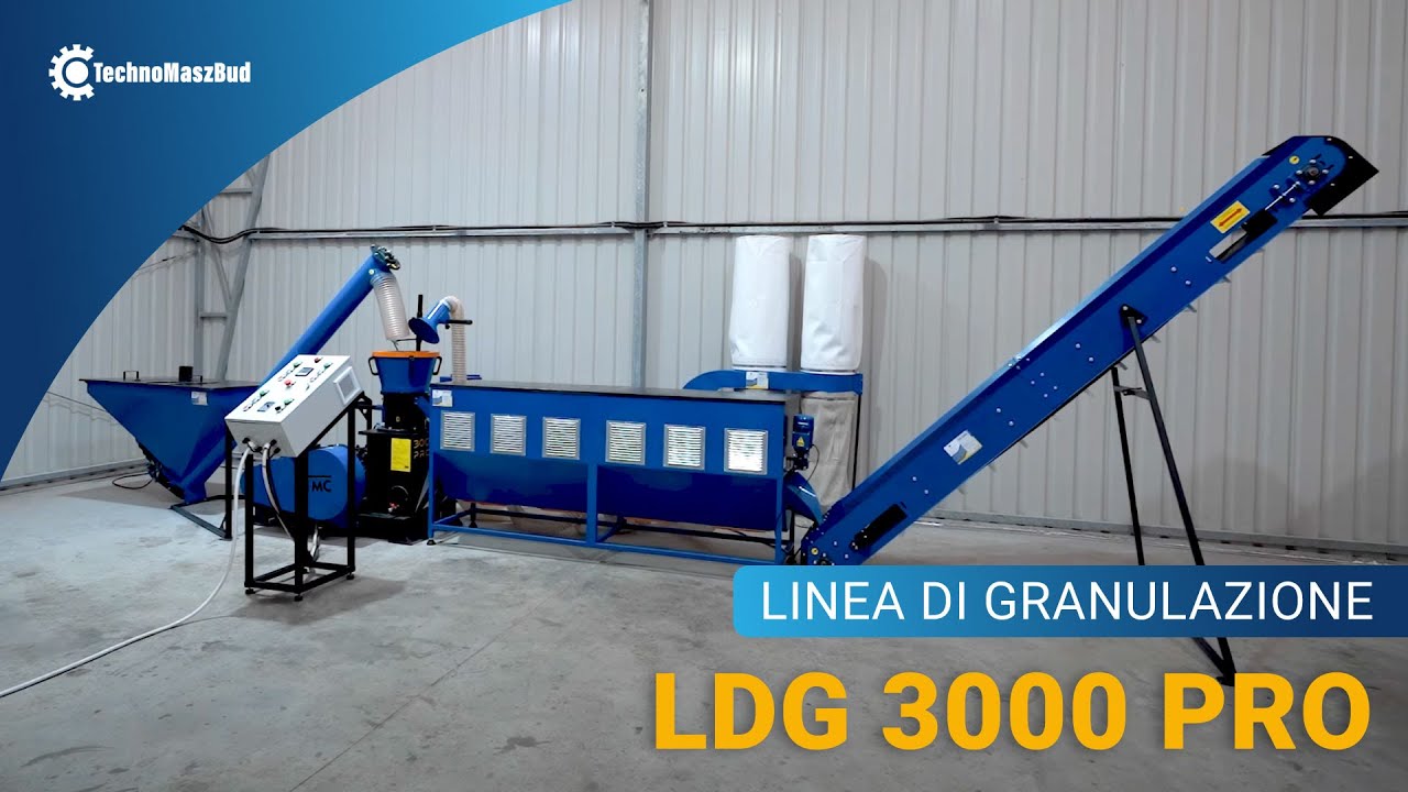 Impianto produzione pellet LDG-3000 PRO per la produzione di pellet da diversi tipi di biomassa