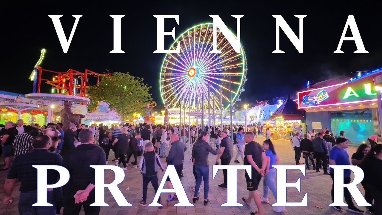 Vienna Prater,  Evening Walking Tour 4K UHD