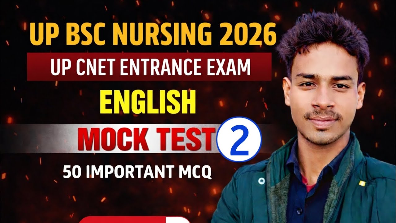 English grammar MCQ for BSC NURSING|English grammar MCQ for cnet exam|#upcnet2026 