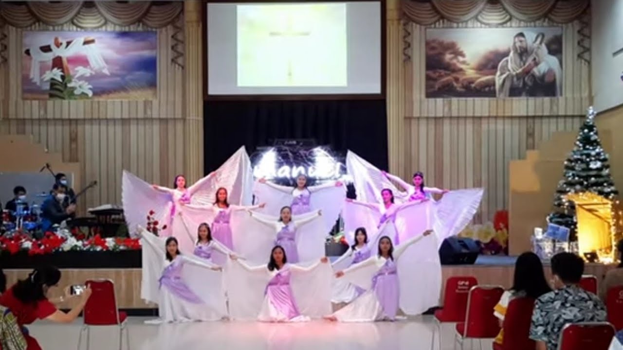 Persembahan Tarian E'zher Tamborine di Ibadah Natal 25 Desember 2020